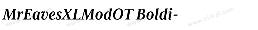 MrEavesXLModOT Boldi字体转换